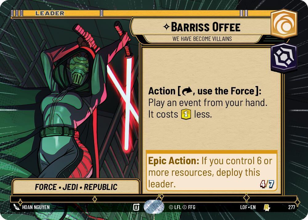 Hyperspace - Leader - BARRISS OFFEE - Unlimited Legends of the Force
