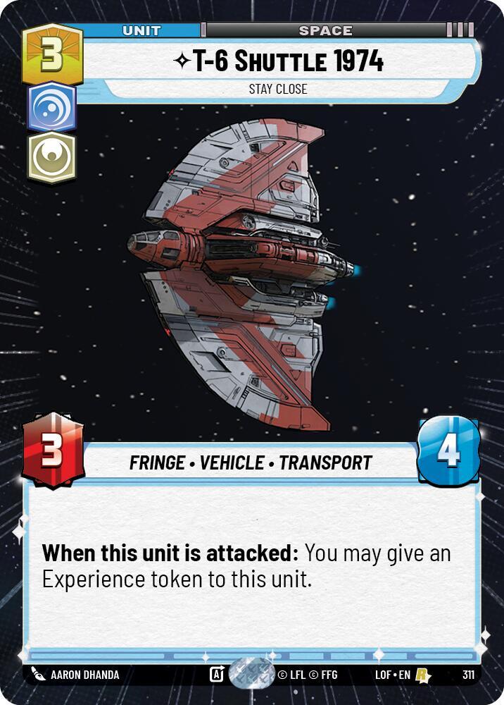 Hyperspace - T-6 SHUTTLE 1974 - Unlimited Legends of the Force