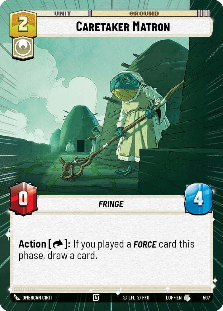 Hyperspace - CARETAKER MATRON - Unlimited Legends of the Force