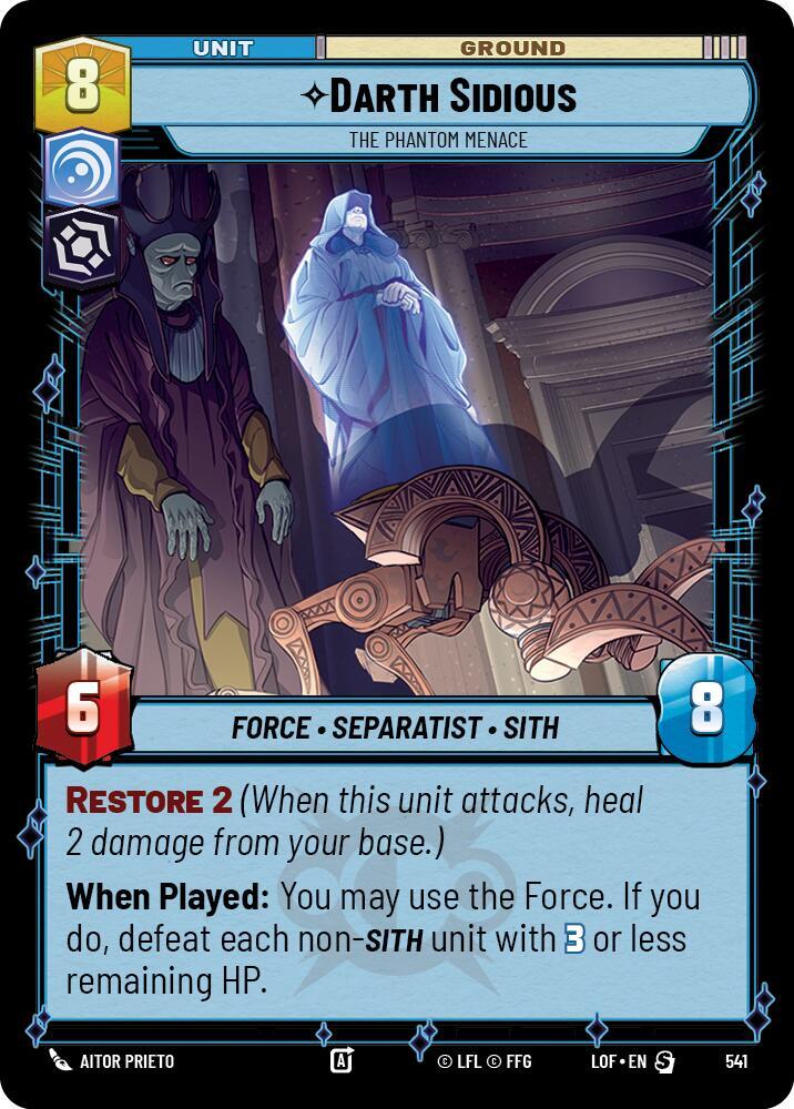 Foil - DARTH SIDIOUS - Unlimited Legends of the Force