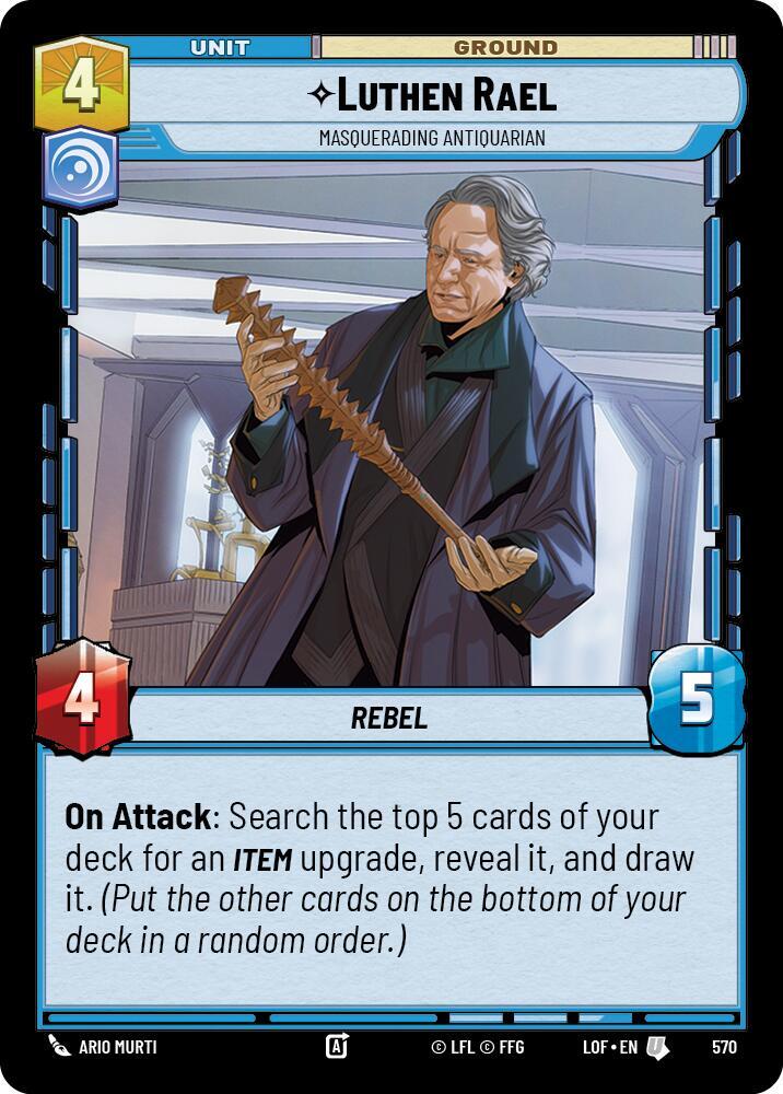 Foil - LUTHEN RAEL - Unlimited Legends of the Force