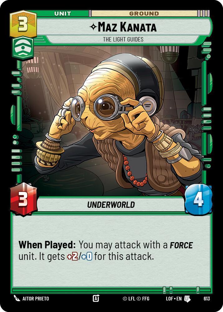 Foil - MAZ KANATA - Unlimited Legends of the Force