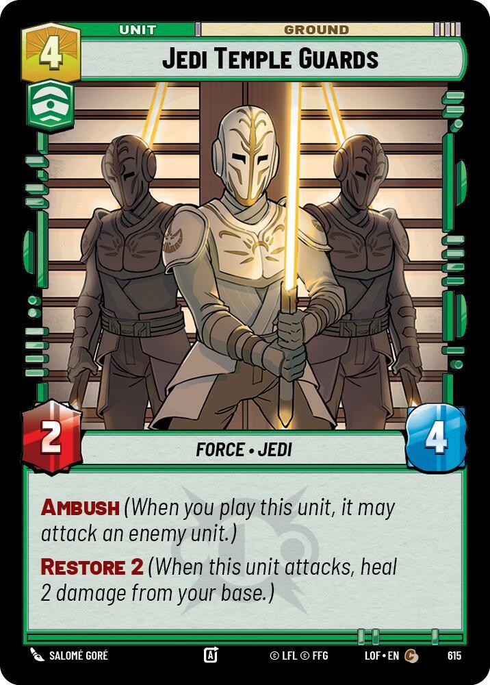 Foil - JEDI TEMPLE GUARDS - Unlimited Legends of the Force