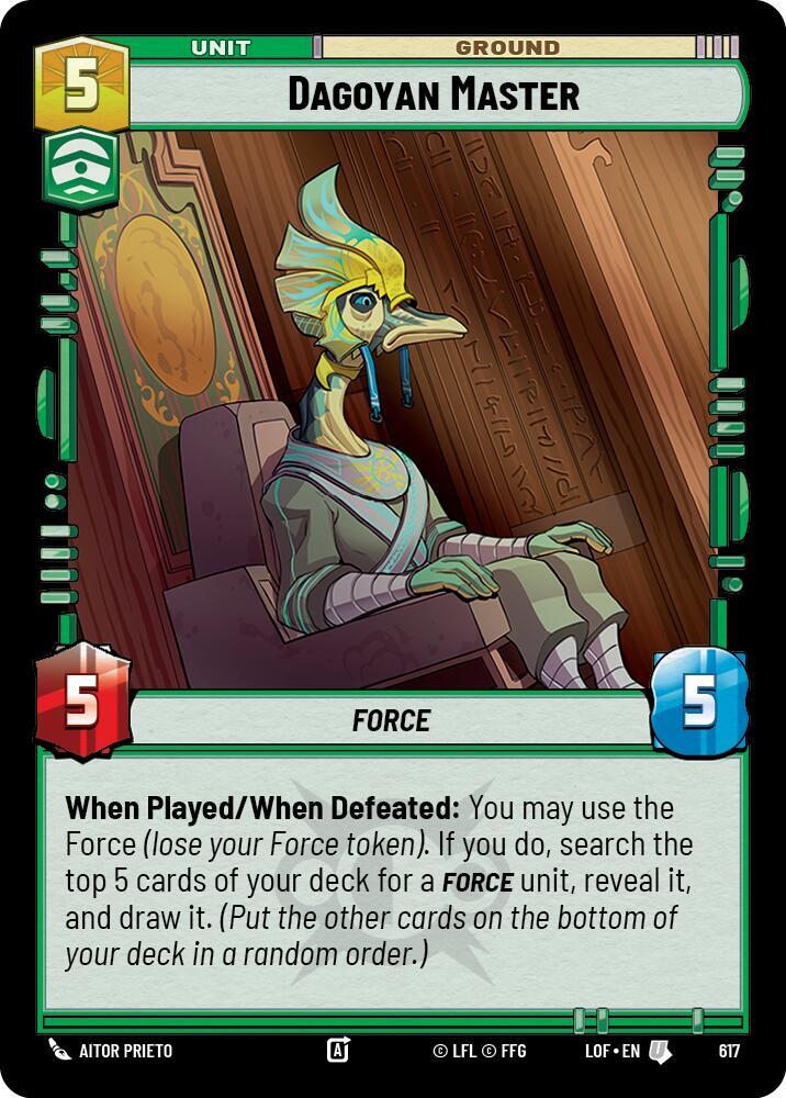 Foil - DAGOYAN MASTER - Unlimited Legends of the Force