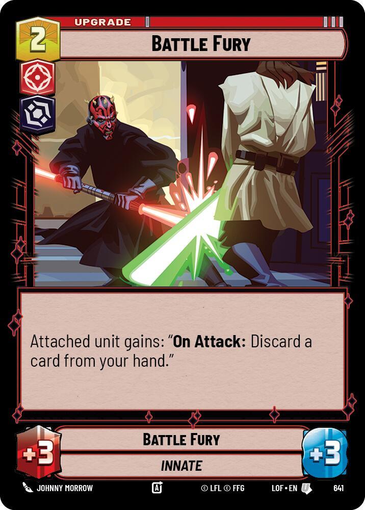 Foil - BATTLE FURY - Unlimited Legends of the Force