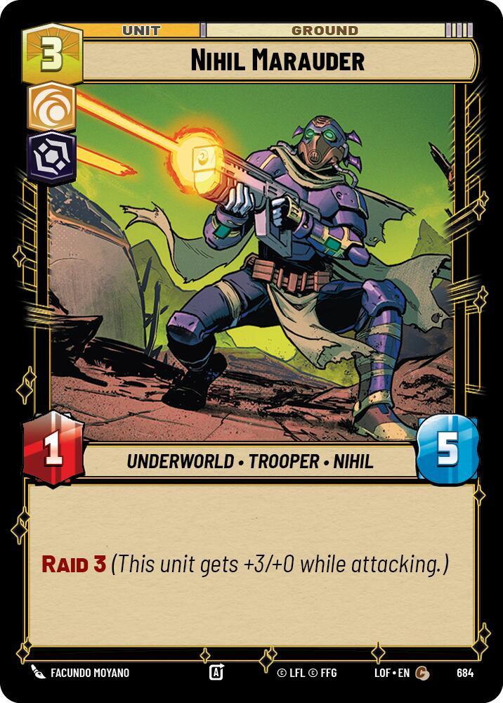 Foil - NIHIL MARAUDER - Unlimited Legends of the Force