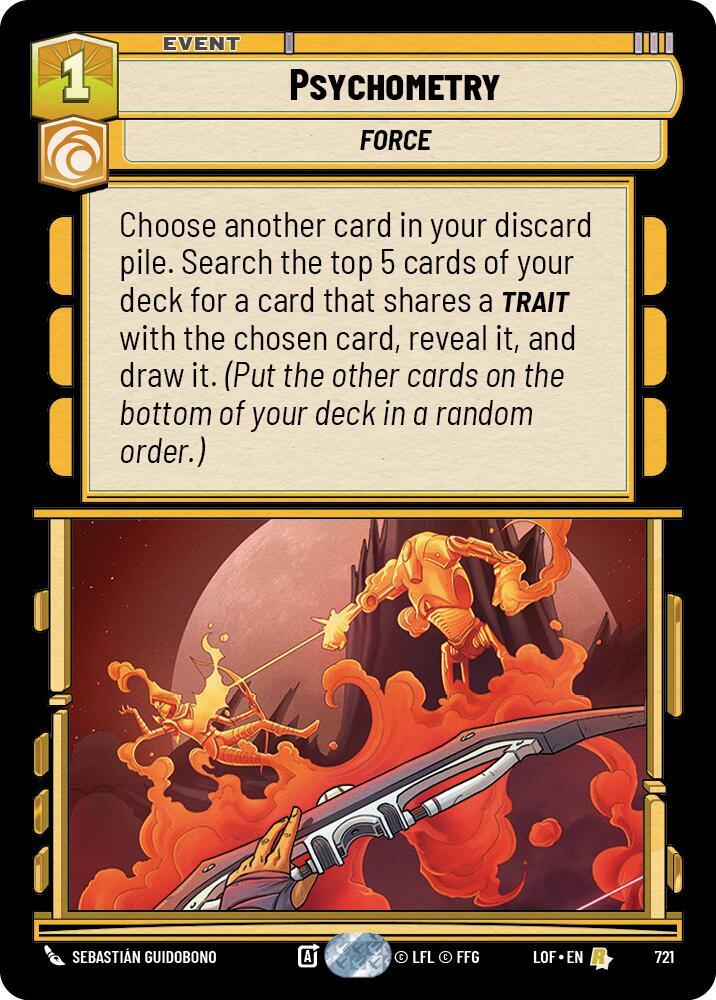 Foil - PSYCHOMETRY - Unlimited Legends of the Force