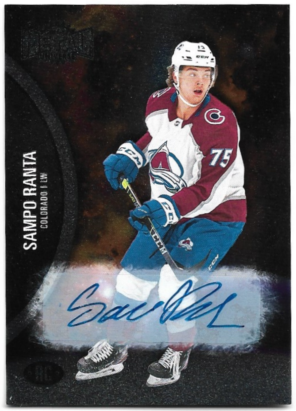 Auto Rookie SAMPO RANTA 21-22 UD Metal Universe /399