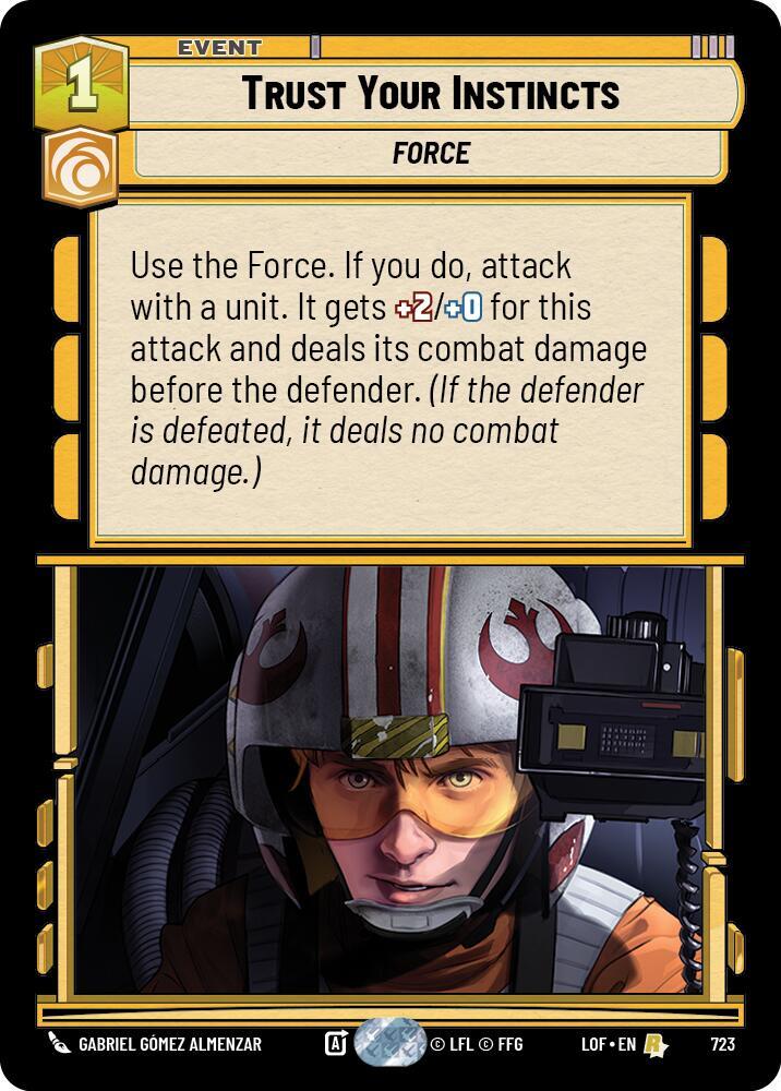Foil - TRUST YOUR INSTINCTS - Unlimited Legends of the Force