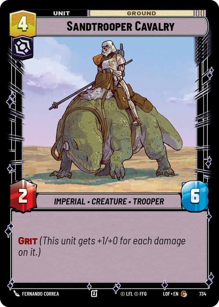 Foil - SANDTROOPER CAVALRY - Unlimited Legends of the Force