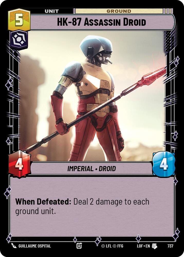Foil - HK-87 ASSASSIN DROID - Unlimited Legends of the Force