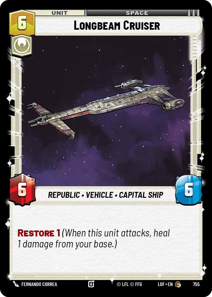 Foil - LONGBEAM CRUISER - Unlimited Legends of the Force