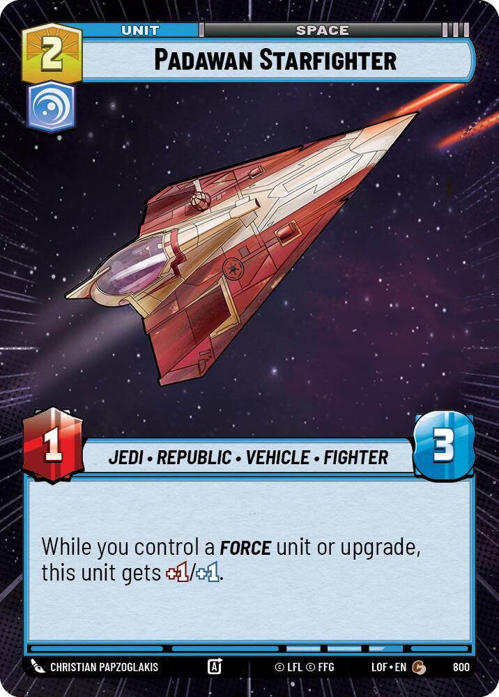 Hyperspace Foil - PADAWAN STARFIGHTER - Unlimited Legends of the Force