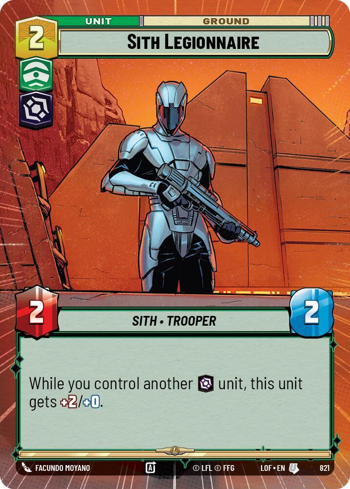 Hyperspace Foil - SITH LEGIONNAIRE - Unlimited Legends of the Force