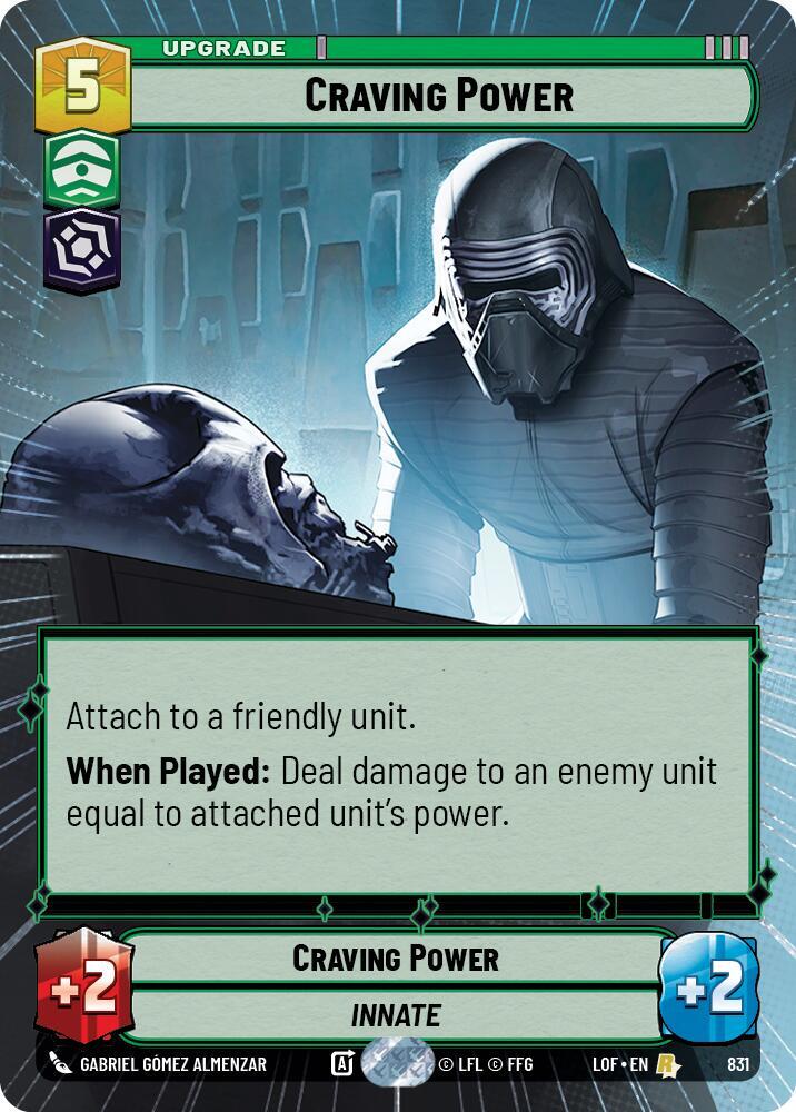 Hyperspace Foil - CRAVING POWER - Unlimited Legends of the Force