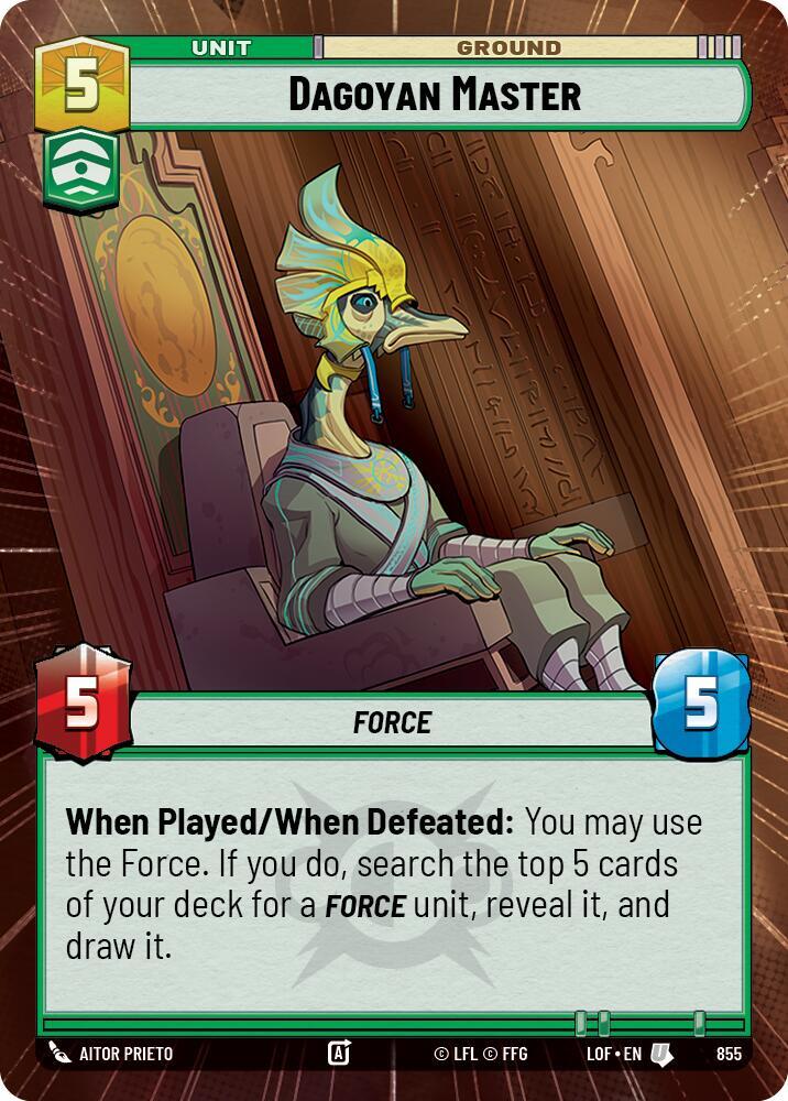 Hyperspace Foil - DAGOYAN MASTER - Unlimited Legends of the Force