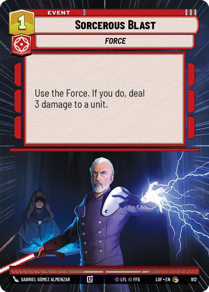 Hyperspace Foil - SORCEROUS BLAST - Unlimited Legends of the Force