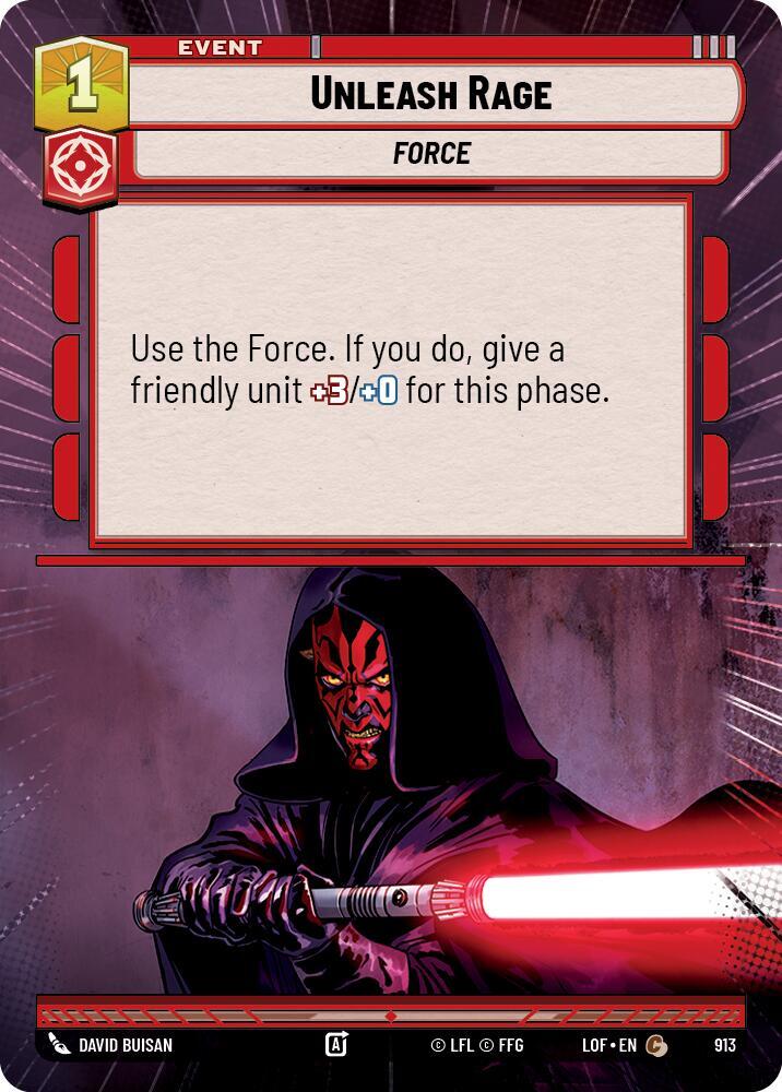 Hyperspace Foil - UNLEASH RAGE - Unlimited Legends of the Force