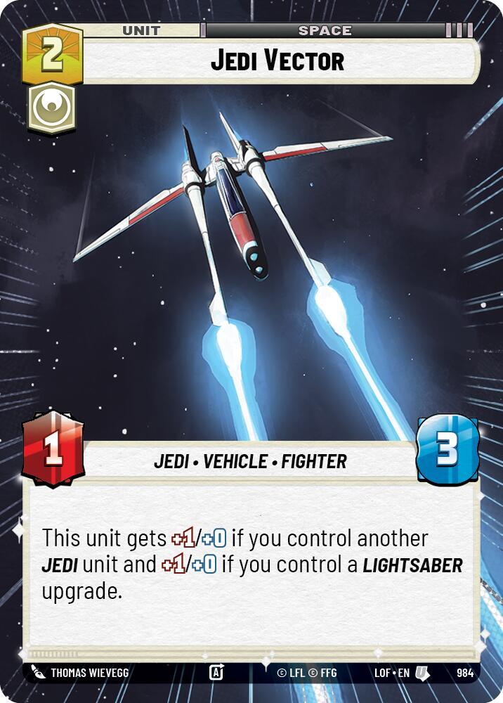 Hyperspace Foil - JEDI VECTOR - Unlimited Legends of the Force