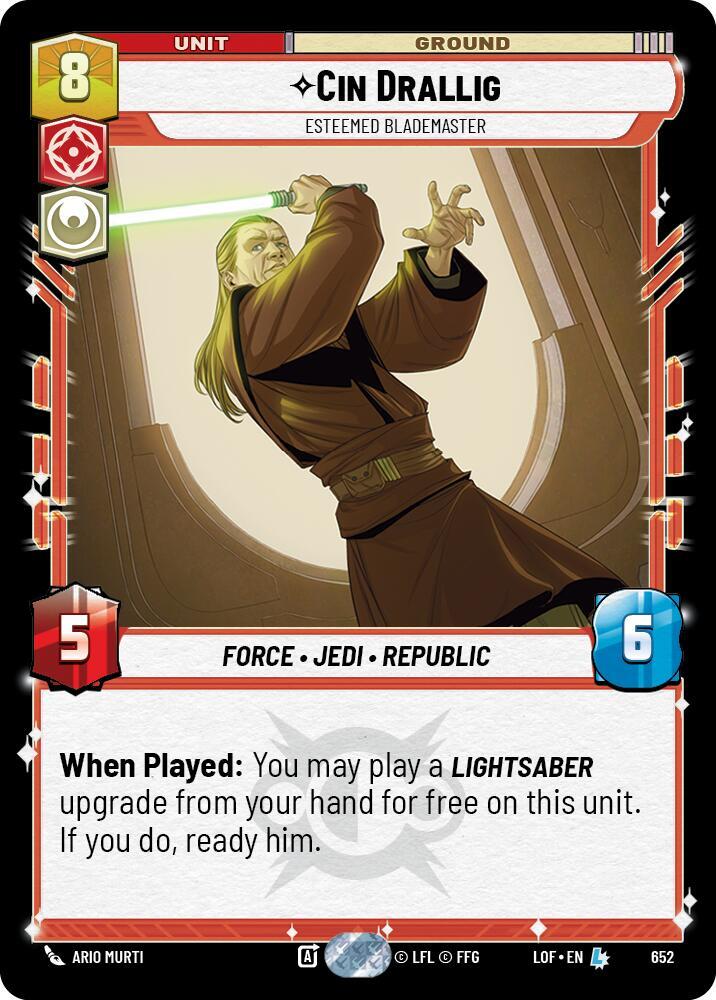 Foil - CIN DRALLIG - Unlimited Legends of the Force