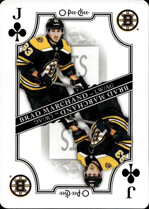 Playing Cards BRAD MARCHAND 19-20 UD O-Pee-Chee OPC