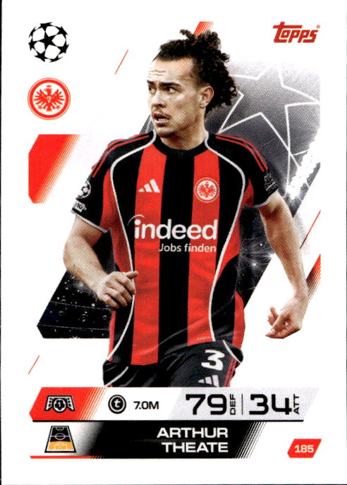 ARTHUR THEATE 25-26 Match Attax UCL
