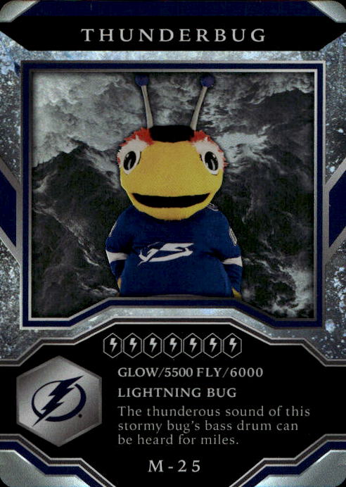 Mascots THUNDERBUG - TAMPA BAY LIGHTNING 21-22 UD MVP