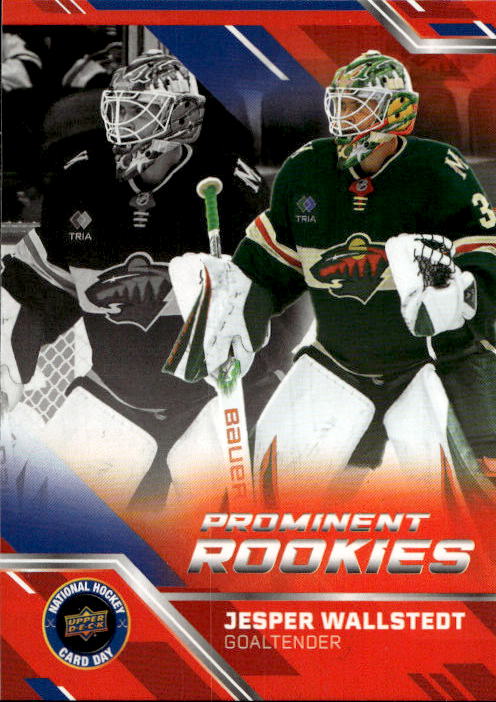 Prominent Rookies JESPER WALLSTEDT 2025 UD National Hockey Card Day