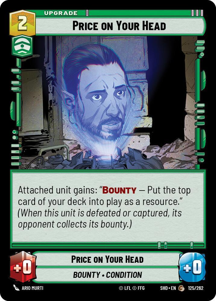 Foil - PRICE ON YOUR HEAD - Unlimited Shadows of the Galaxy