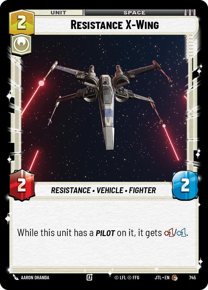 Foil - RESISTANCE X-WING - Unlimited Jump to Lightspeed