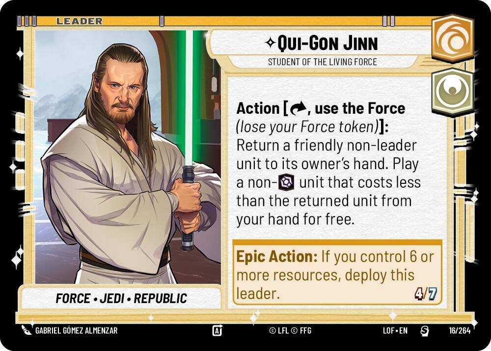 Leader - QUI-GON JINN - Unlimited Legends of the Force