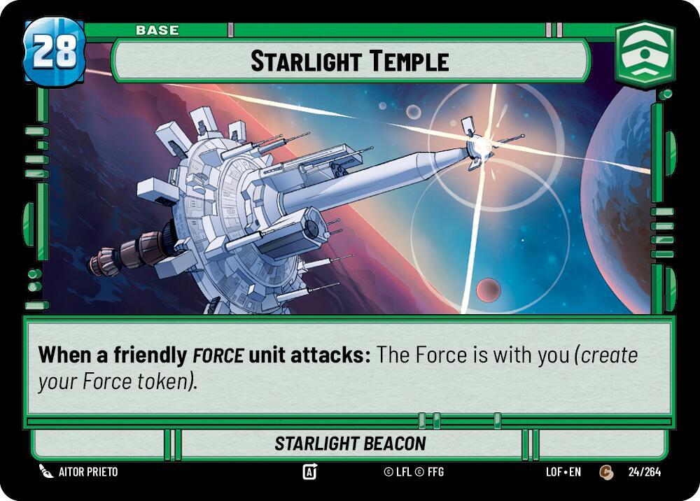 Base - STARLIGHT TEMPLE/FORCE TOKEN - Unlimited Legends of the Force