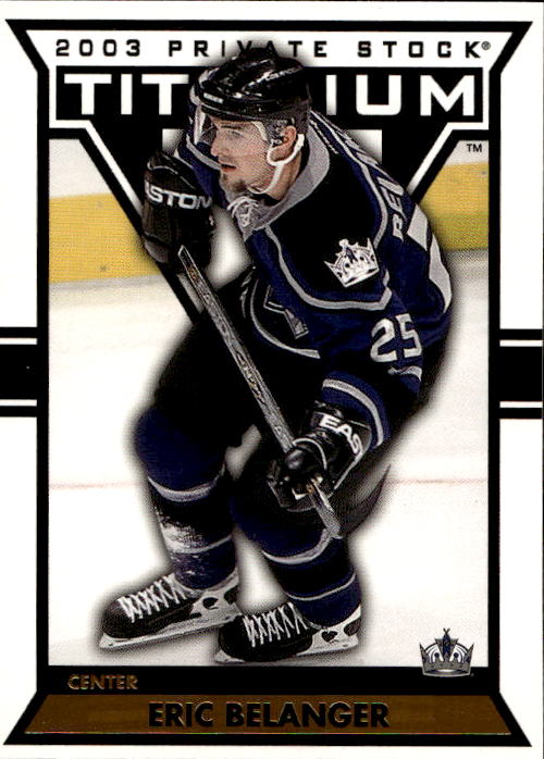ERIC BELANGER 02-03 Pacific Private Stock Titanium