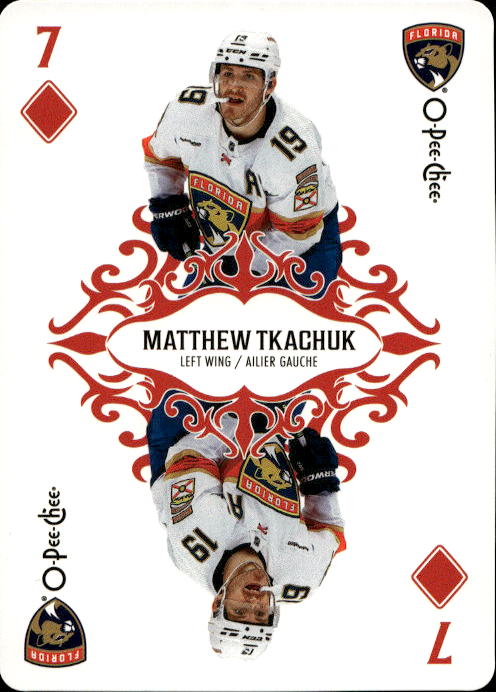 Playing Cards MATTHEW TKACHUK 23-24 UD O-Pee-Chee OPC