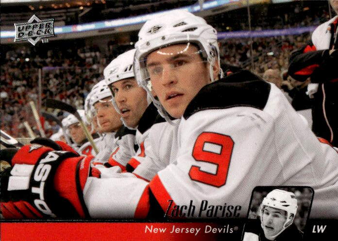 ZACH PARISE 10-11 UD Series 1 (lehce světlé spodní růžky)