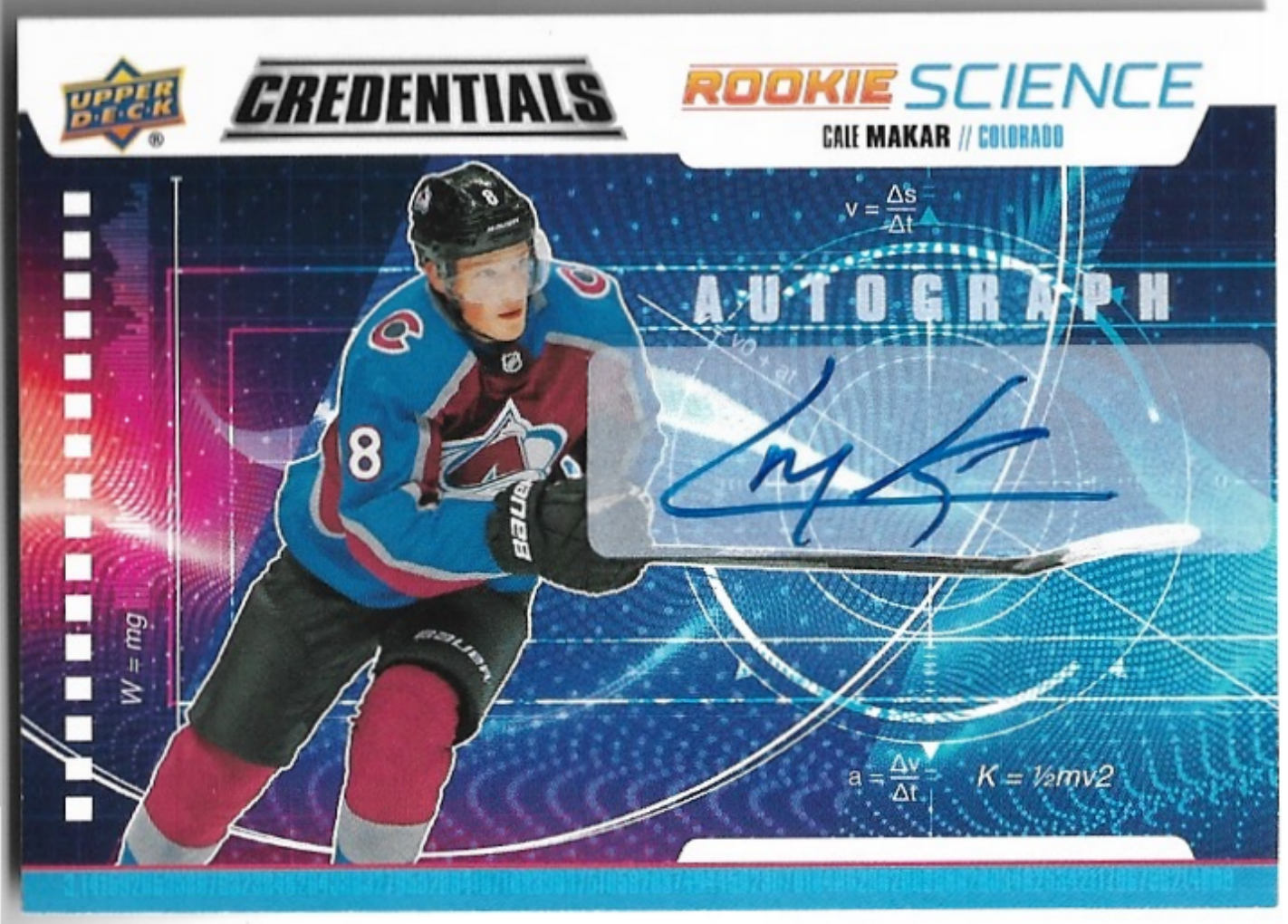 Auto Rookie Science CALE MAKAR 19-20 UD Credentials