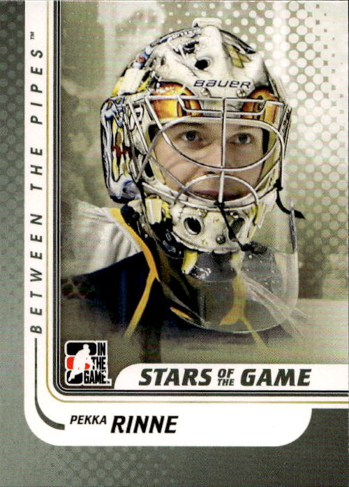 Stars of the Game PEKKA RINNE 10-11 In the Game Between the Pipes