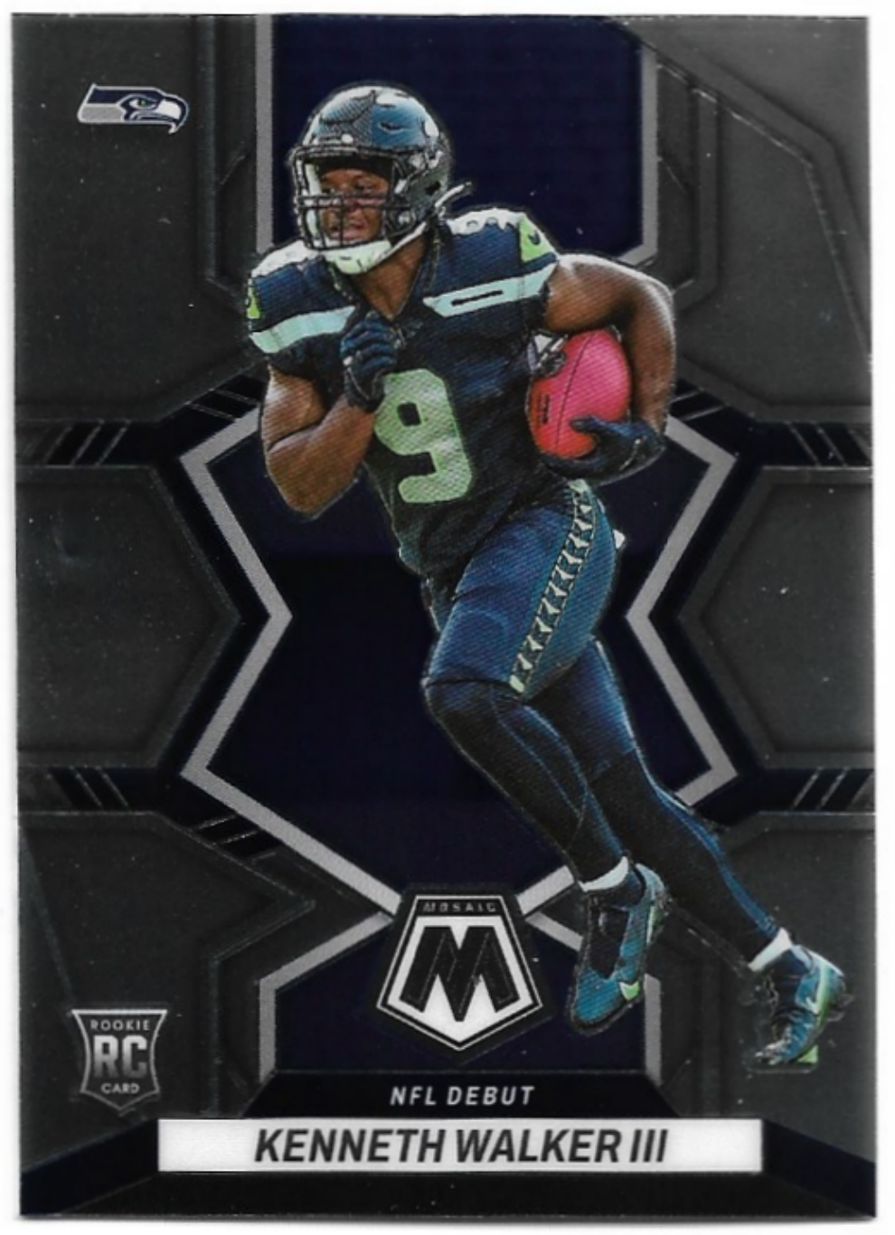 NFL Debut Rookie KENNETH WALKER III 2022 Panini Mosaic Football