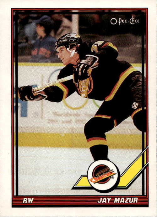 JAY MAZUR 91-92 O-Pee-Chee