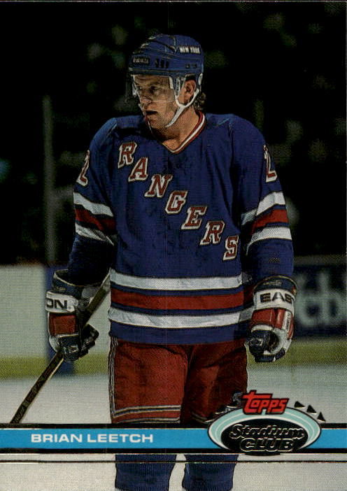 BRIAN LEETCH 91-92 Topps Stadium Club