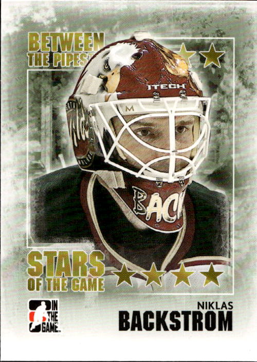 Stars of the Game NIKLAS BACKSTROM 09-10 In the Game Between the Pipes