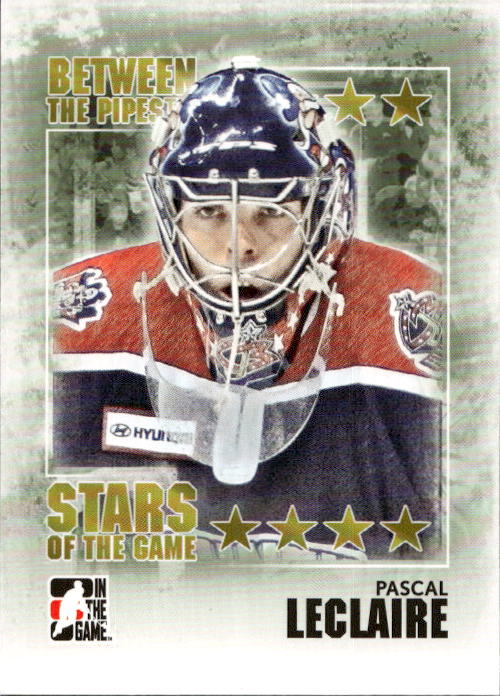 Stars of the Game PASCAL LECLAIRE 09-10 In the Game Between the Pipes