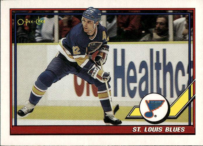 ST LOUIS BLUES (ADAM OATES) 91-92 O-Pee-Chee
