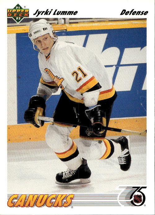 JYRKI LUMME 91-92 Upper Deck