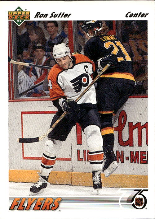 RON SUTTER 91-92 Upper Deck