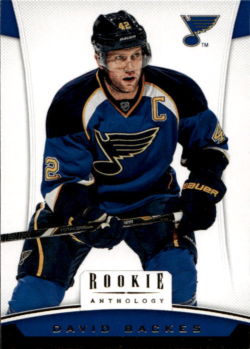 DAVID BACKES 12-13 Panini Rookie Anthology