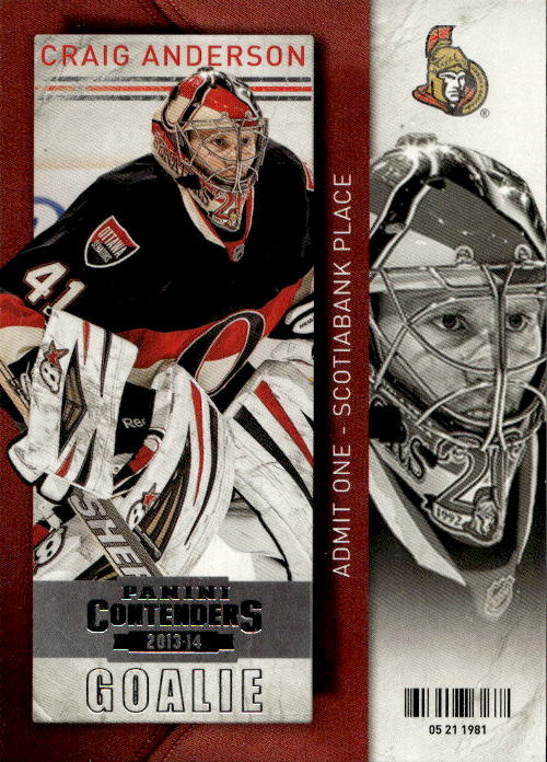 CRAIG ANDERSON 13-14 Panini Playoff Contenders
