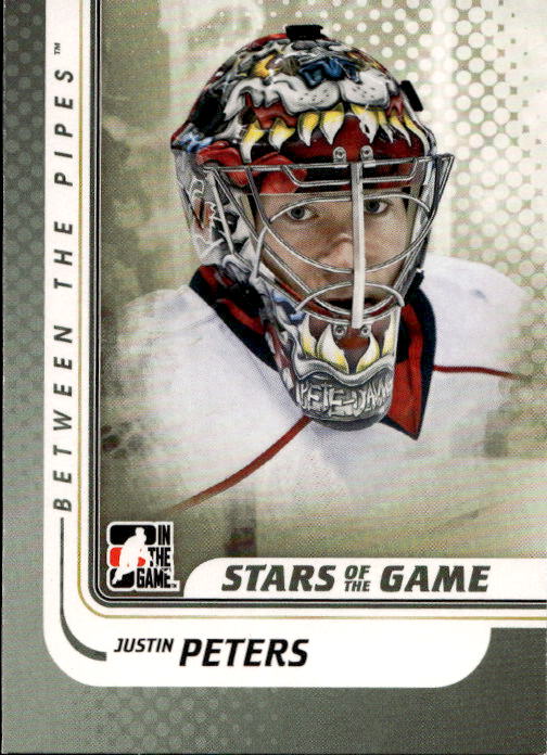 Stars of the Game JUSTIN PETERS 10-11 In the Game Between the Pipes